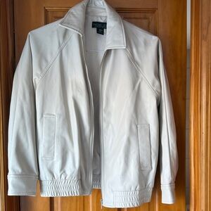 Rachel Zoe Women's Cream Varsity Jacket
